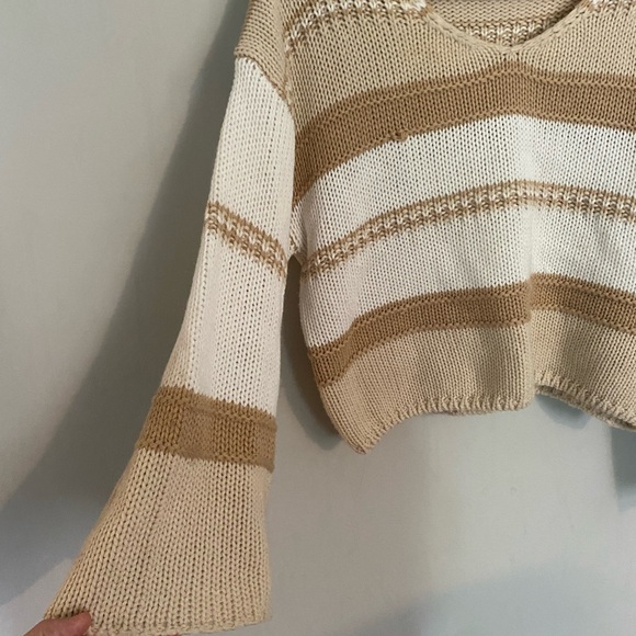 cropped thin knitted sweater - Picture 2 of 3